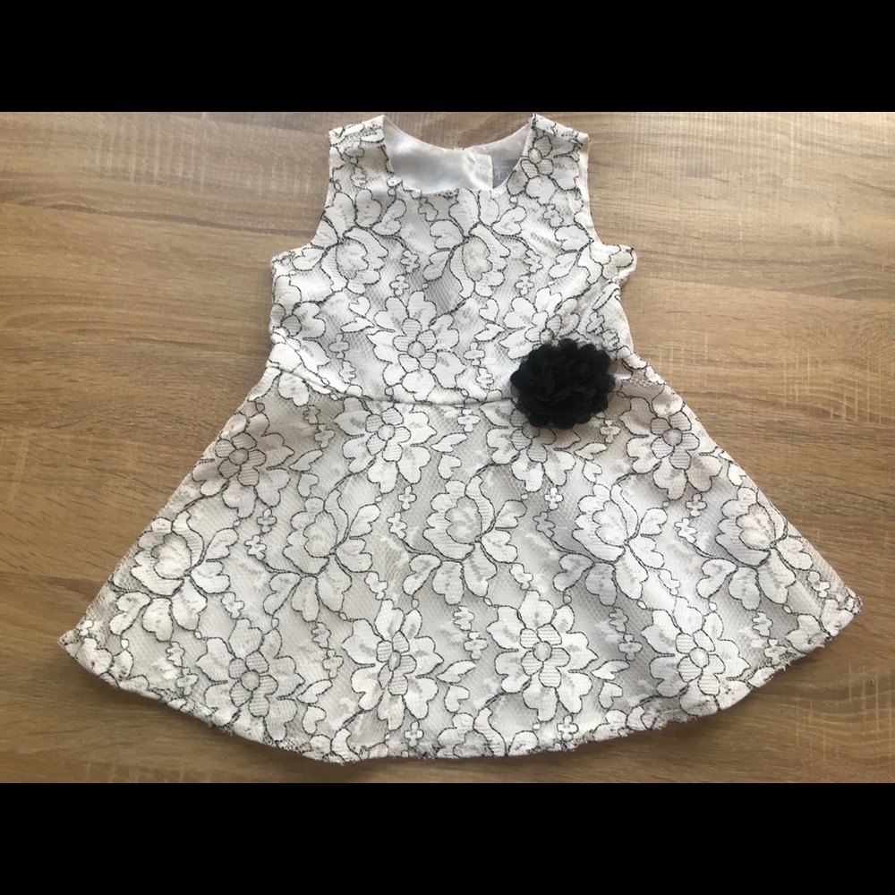 ADORABLE white and black dress